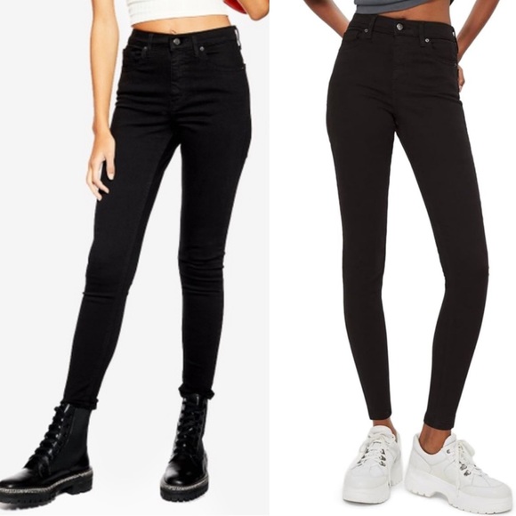Topshop Denim - NEW Topshop Jamie High Waist Black Skinny Jeans